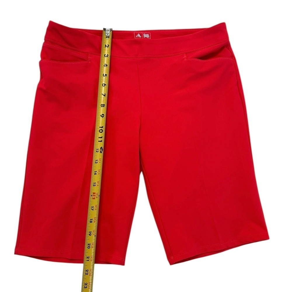 Adidas Women's L Pull On Stretch Bermuda Golf Shorts Salmon - Picture 12 of 17